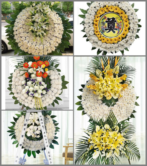福建漳州华安县丰山镇银塘村花圈速递